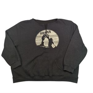 Arches National Park Grey Pullover Sweatshirt - Men's Size XL Travel Hiking Utah